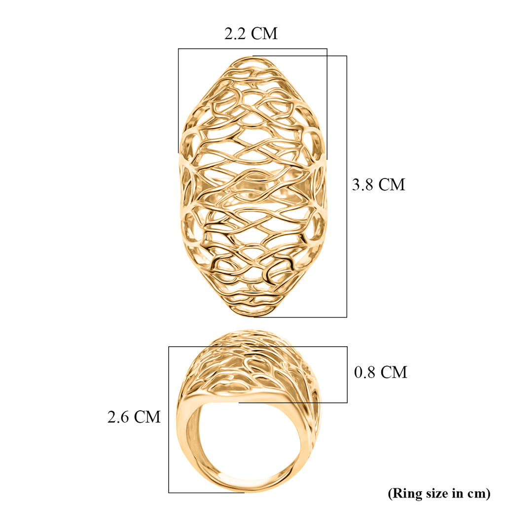 EverTrue Bronzella Collection - Filigree Ring in 18K Gold Plating_8581023_5
