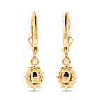 D'Joy Tanzanite, White Zircon Living Creature Earring in 18K YG VermeilSterling Silver  0.750  Ct._8581148_3