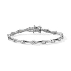 Moissanite Linking Bracelet (Size - 7.5) with GB Lock Box_8581507