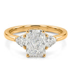 Luxuriant - 9K Yellow Gold IGI Certified Lab Grown Diamond (VS/E-F) Trilogy Ring 2.00 Ct._8581940