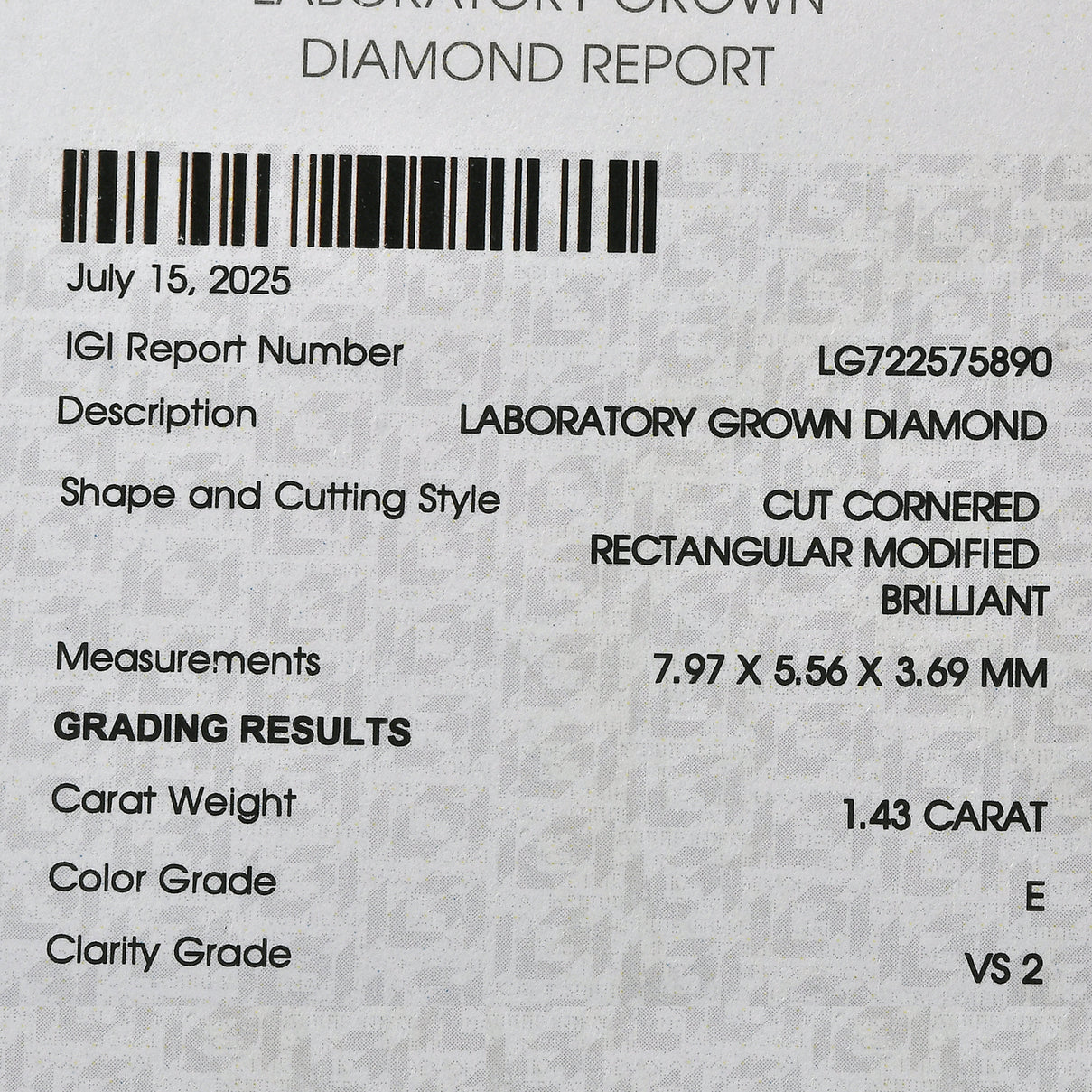 Luxuriant - 9K Yellow Gold IGI Certified Lab Grown Diamond (VS-E-F) Trilogy Ring 2.00 Ct. 8581940 6
