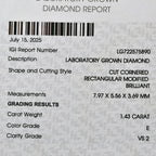 Luxuriant - 9K Yellow Gold IGI Certified Lab Grown Diamond (VS/E-F) Trilogy Ring 2.00 Ct._8581940_6
