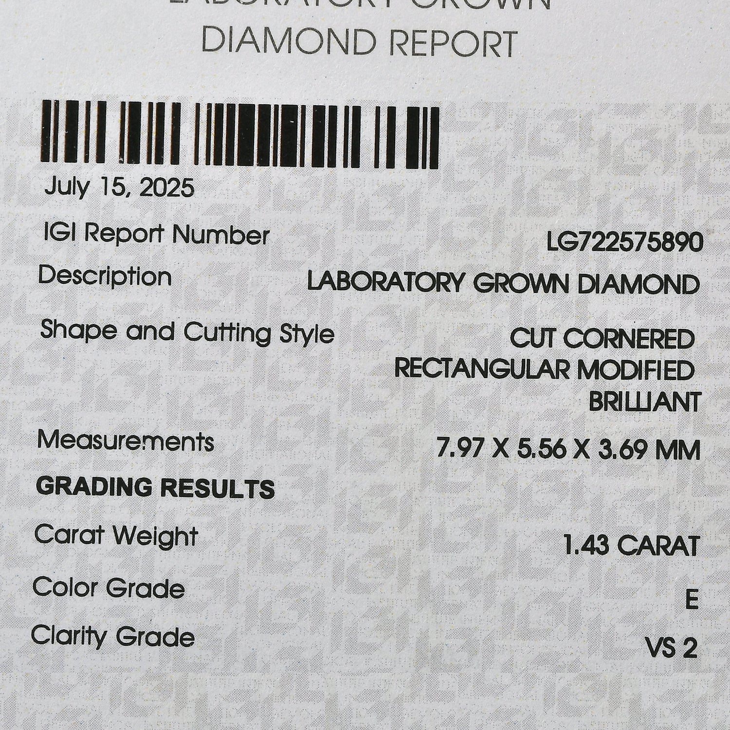 Luxuriant - 9K Yellow Gold IGI Certified Lab Grown Diamond (VS-E-F) Trilogy Ring 2.00 Ct. 8581940 6