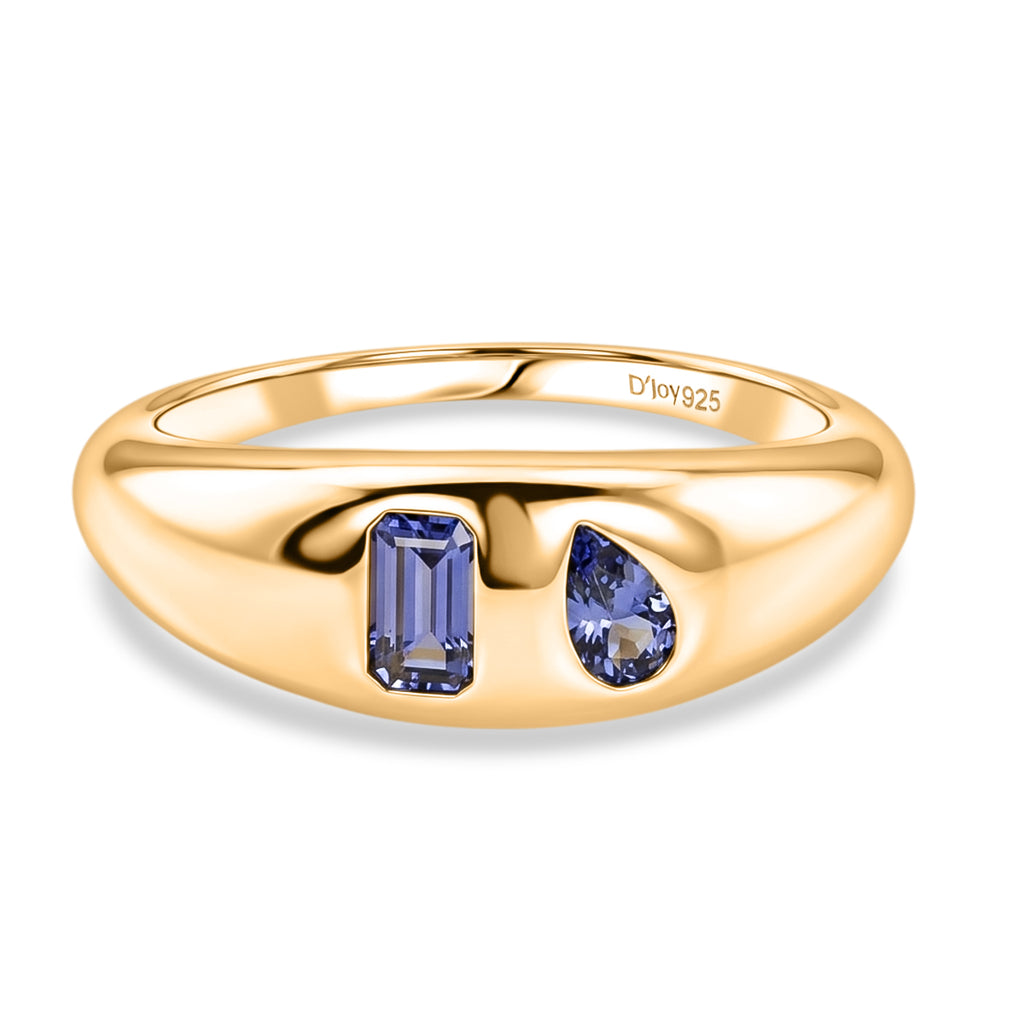 D'Joy Tanzanite Fancy Ring in 18K YG VermeilSterling Silver  0.518  Ct._8582030