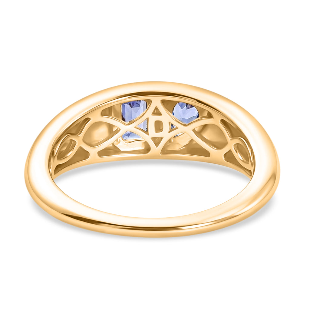 D'Joy Tanzanite Fancy Ring in 18K YG VermeilSterling Silver  0.518  Ct._8582030_4