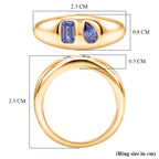 D'Joy Tanzanite Fancy Ring in 18K YG VermeilSterling Silver  0.518  Ct._8582030_5