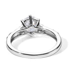 D'Joy Moissanite Solitaire Ring Sterling Silver  0.991  Ct._8582033_4