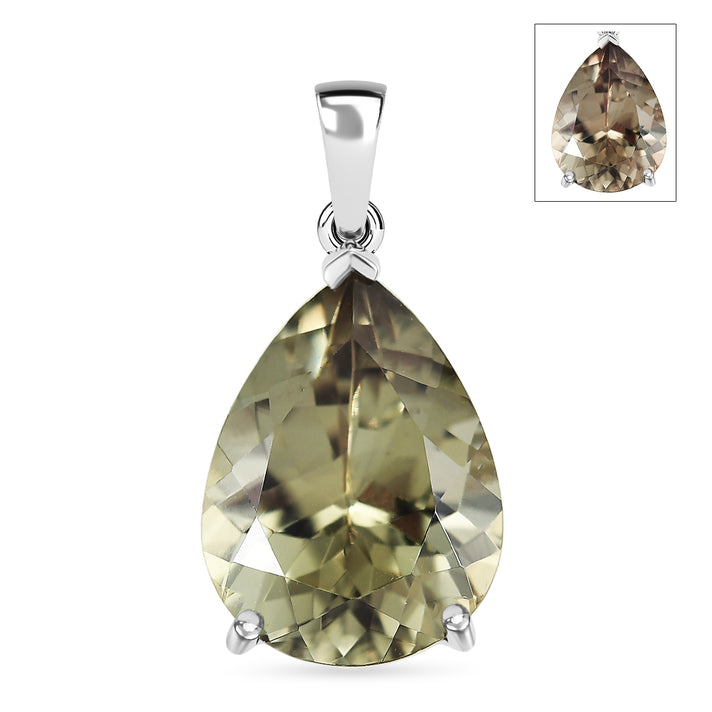 Rhapsody - 950 Platinum AAAA Natural Turkizite Pear Cut Solitaire Pendant 10.07 Ct, Platinum Wt. 2.80 Gms. 8583254 1