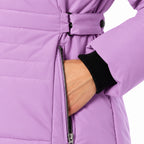 Charlotte West Ladies Padded Drawstring Hooded Jacket (Size 16) - Lilac_8583319_2