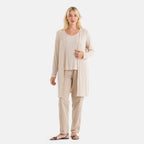 La Marey Soft Ribbed Light Weight Cardigan (Size - XL, 20-22) - Beige_8584113