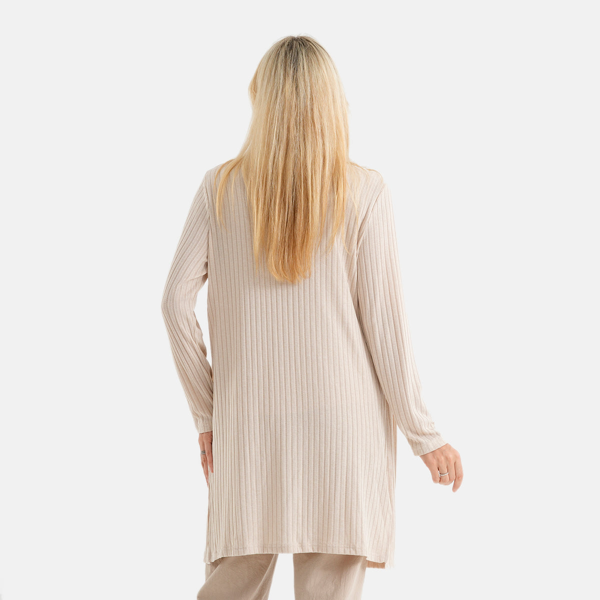 La Marey Soft Ribbed Light Weight Cardigan (Size XL, 20-22) - Beige 8584113 2