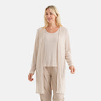 La Marey Soft Ribbed Light Weight Cardigan (Size - XL, 20-22) - Beige_8584113_4