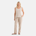 La Marey Soft Ribbed Sleeveless Top (Size - XL, 20-22) - Beige_8584243
