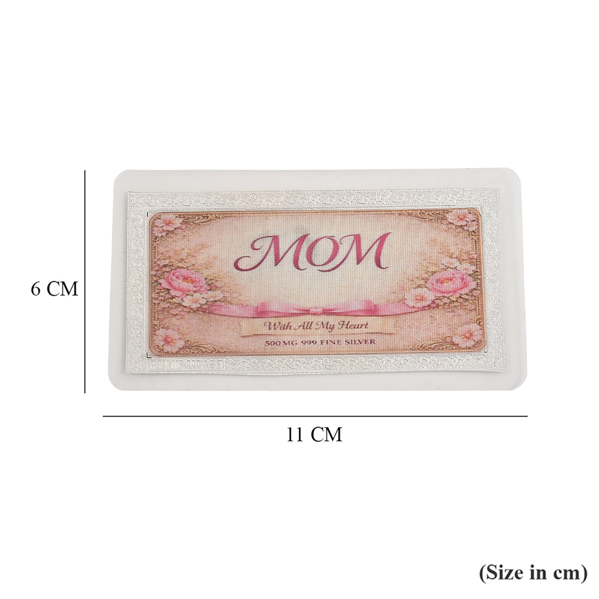 Sterling Silver (99.9% Purity) Happy Mothers Day Decorative Floral Design Collectible V32492471 9