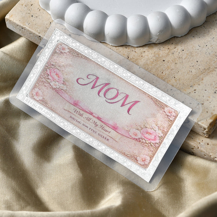 Sterling Silver (99.9% Purity) Happy Mothers Day Decorative Floral Design Collectible 8586119 2