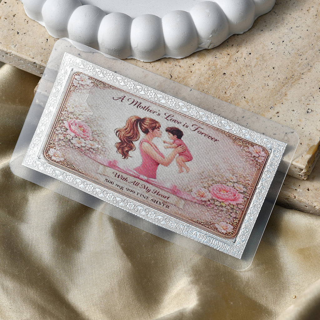 Sterling Silver (99.9% Purity) Happy Mothers Day Decorative Floral Design Collectible_8586119_2