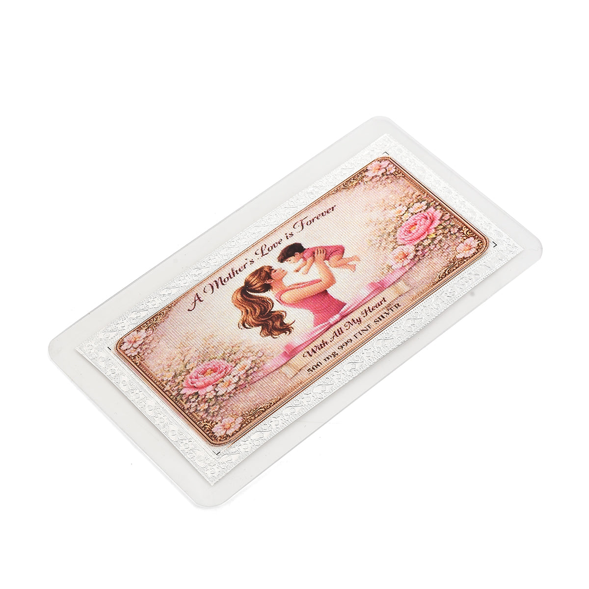 Sterling Silver (99.9% Purity) Happy Mothers Day Decorative Floral Design Collectible V32490727 7