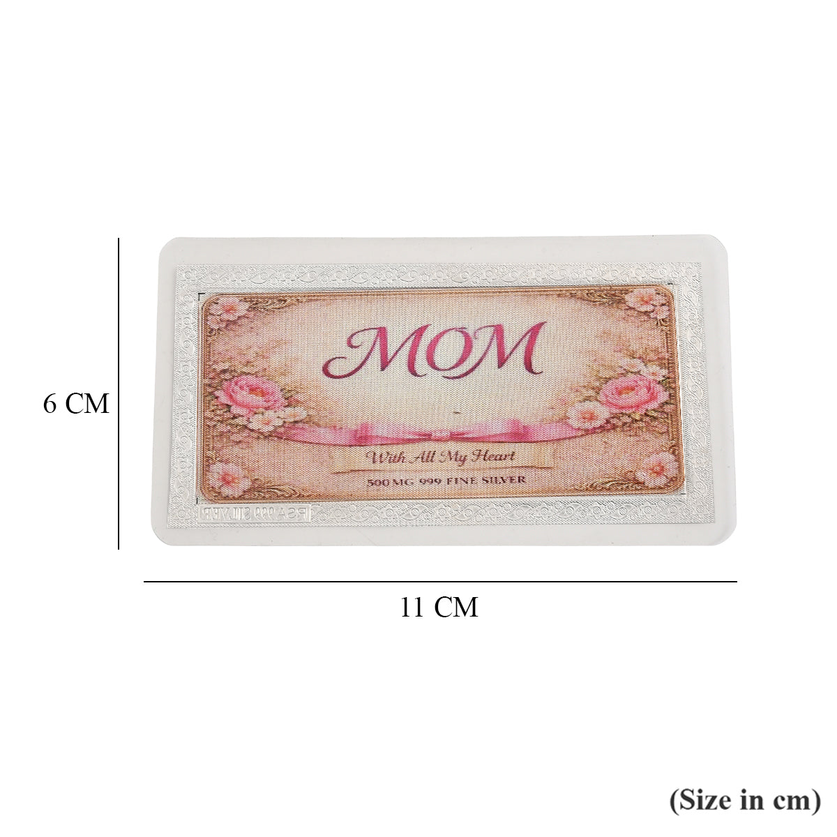 Sterling Silver (99.9% Purity) Happy Mothers Day Decorative Floral Design Collectible V32514330 8