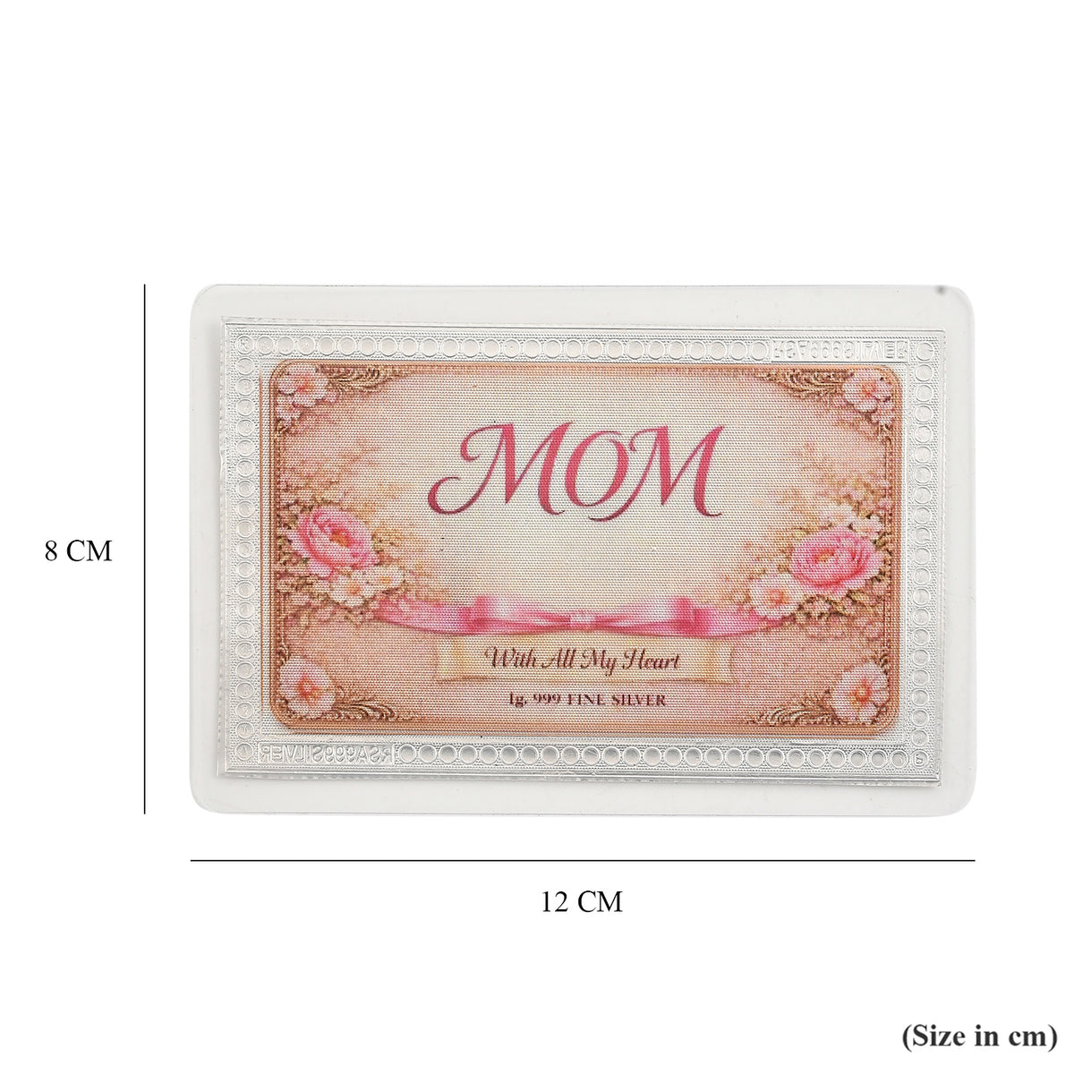 Sterling Silver (99.9% Purity) Happy Mothers Day Decorative Floral Design Collectible V32515183 8