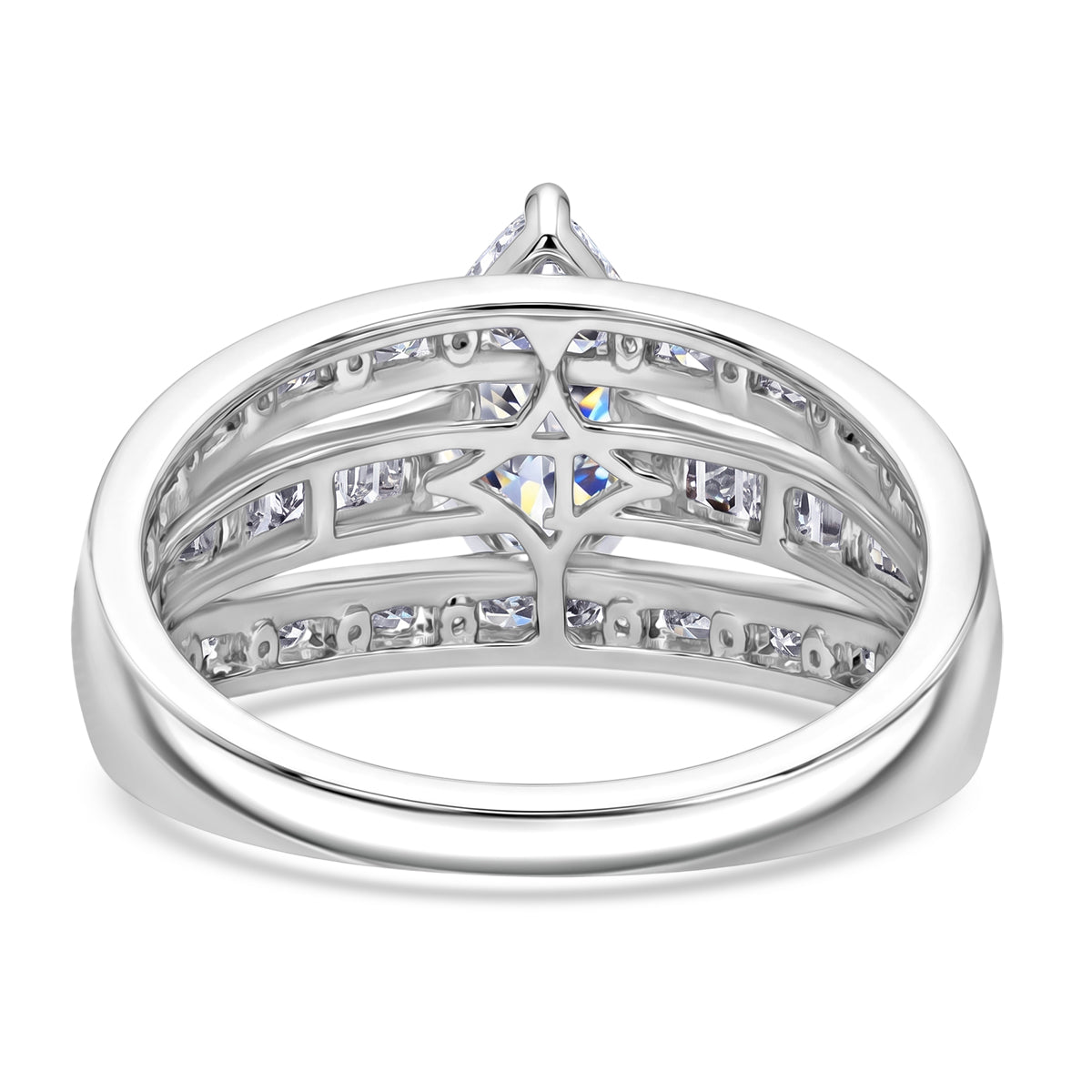 LUXURIANT 2.24 Ct. Lab Grown Diamond Ring in 18K Vermeil Yellow Gold Over Sterling Silver SGL Certified (SI/G-H) V32682486 5
