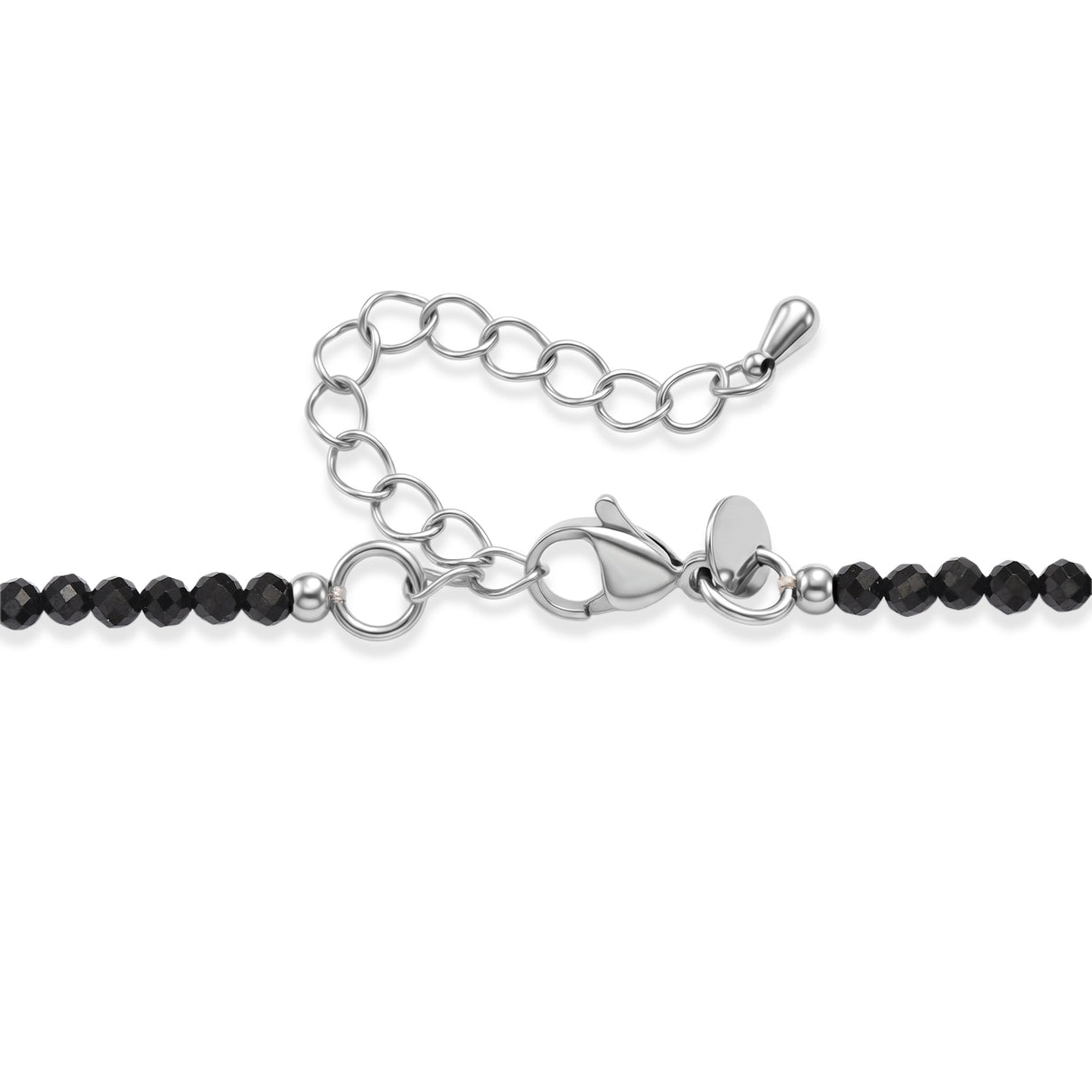 Black Spinel &amp; Fresh Water Pearl Beads Necklace (Size - 20+2 Ext) 45.00 Ct. 8587021 6