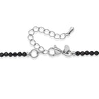 Black Spinel & Fresh Water Pearl Beads Necklace (Size - 20-2 Ext) 45.00 Ct.