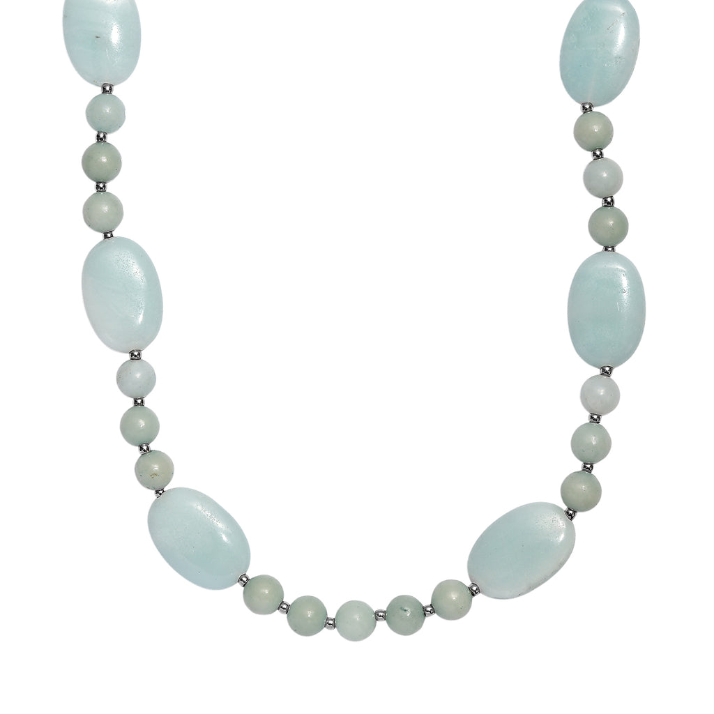 One Time Deal-Amazonite Necklace (Size - 20+2 Ext) 145.00 Ct._8587071_3