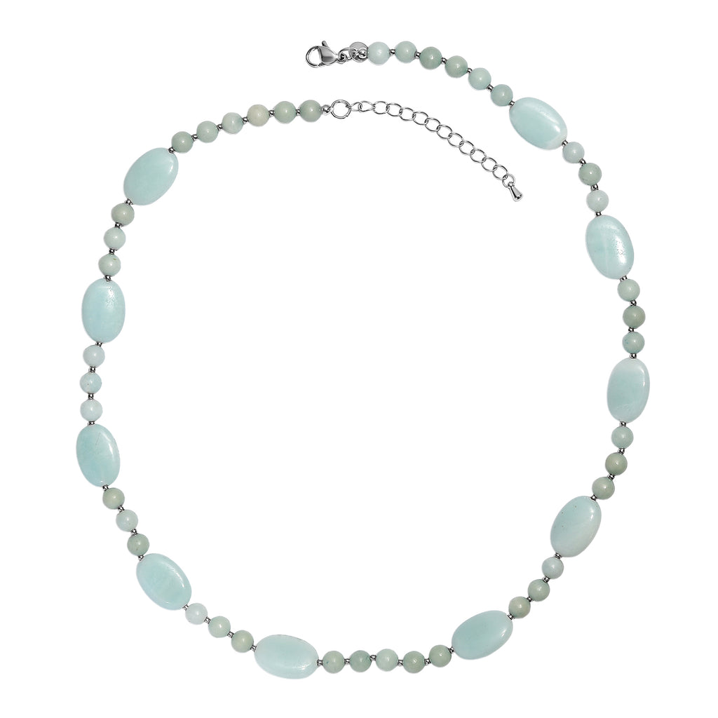 One Time Deal-Amazonite Necklace (Size - 20+2 Ext) 145.00 Ct._8587071_4