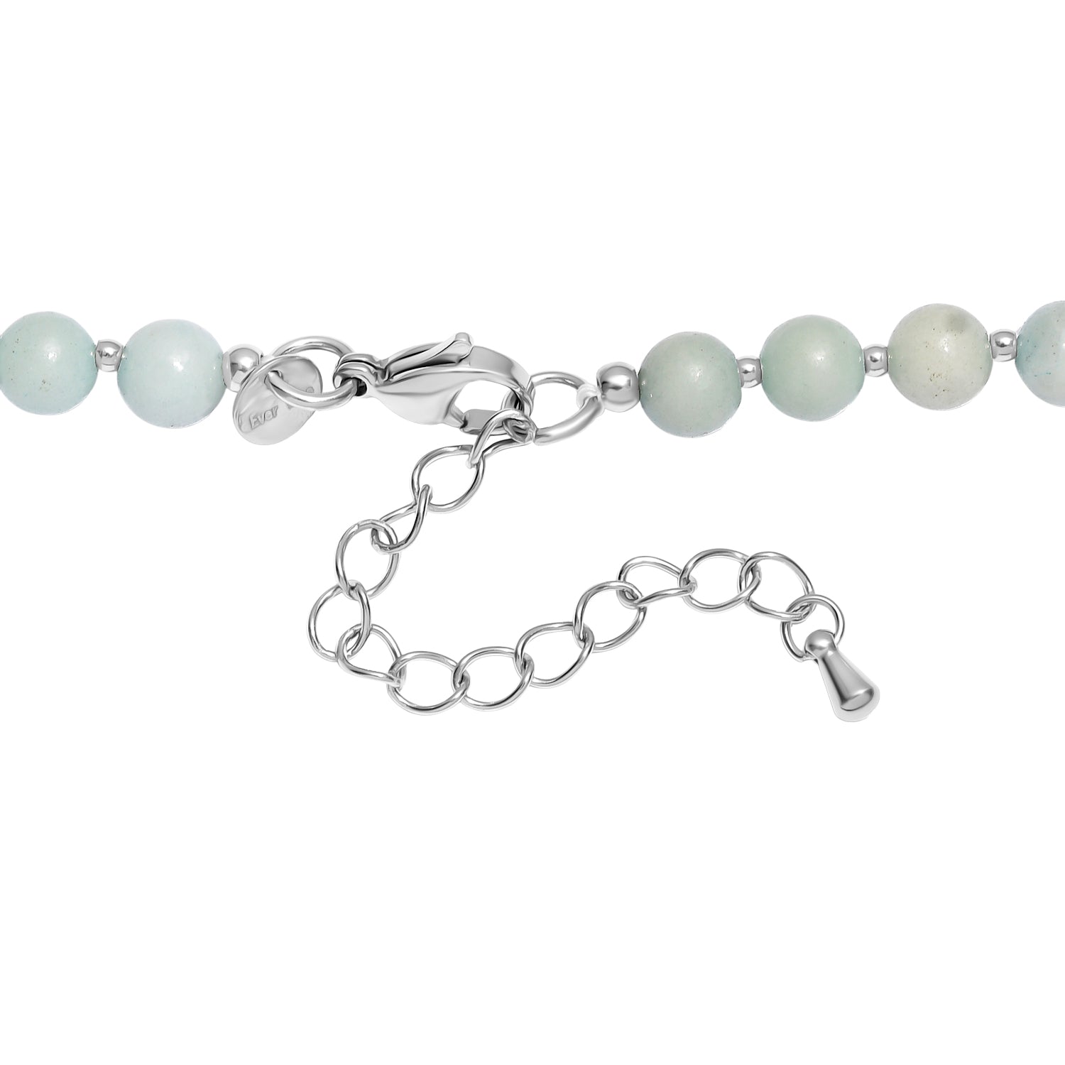 One Time Deal-Amazonite Necklace (Size - 20+2 Ext) 145.00 Ct. V32518556 6