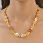 EverTrue - Yellow Aventurine & Yellow Opal Beads Necklace (Size - 18+2 Ext) 155.00 Ct._8587073_1