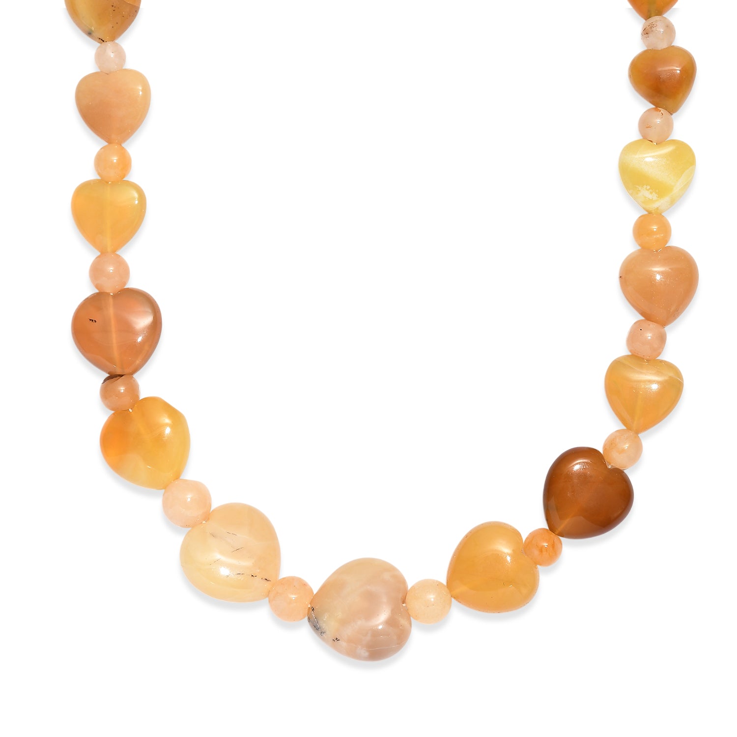 EverTrue - Yellow Aventurine &amp; Yellow Opal Beads Necklace (Size - 18+2 Ext) 155.00 Ct. V32513391 4
