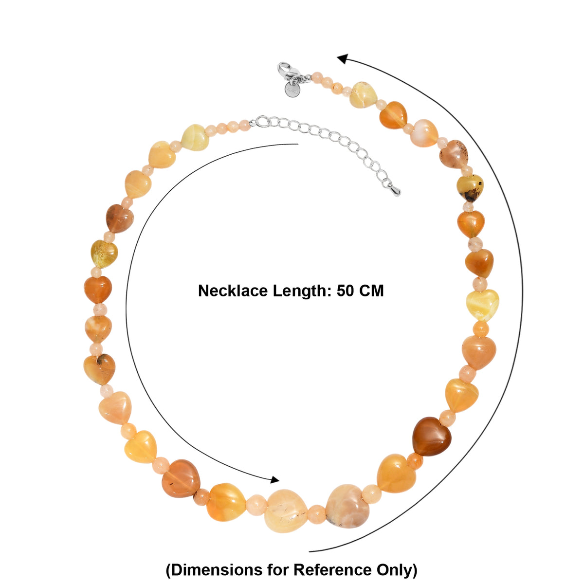 EverTrue - Yellow Aventurine &amp; Yellow Opal Beads Necklace (Size - 18+2 Ext) 155.00 Ct. V32513391 6