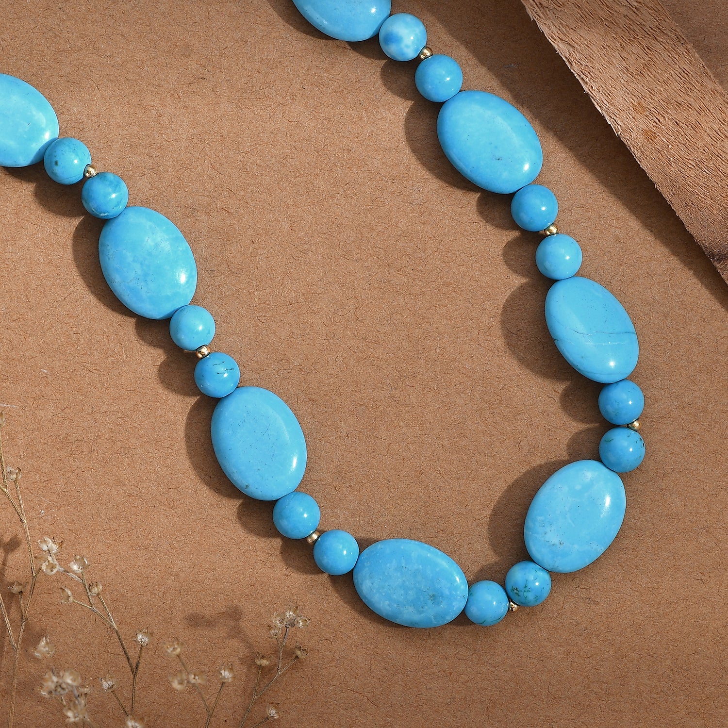 Magnesite Beads Necklace (Size - 20-2 Ext) 288.00 Ct. 8587078 3