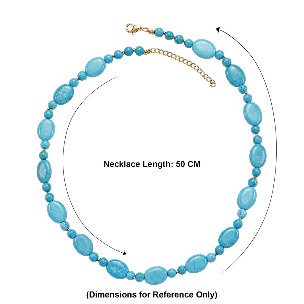 Magnesite Beads Necklace (Size - 20+2 Ext) 288.00 Ct._8587078_5