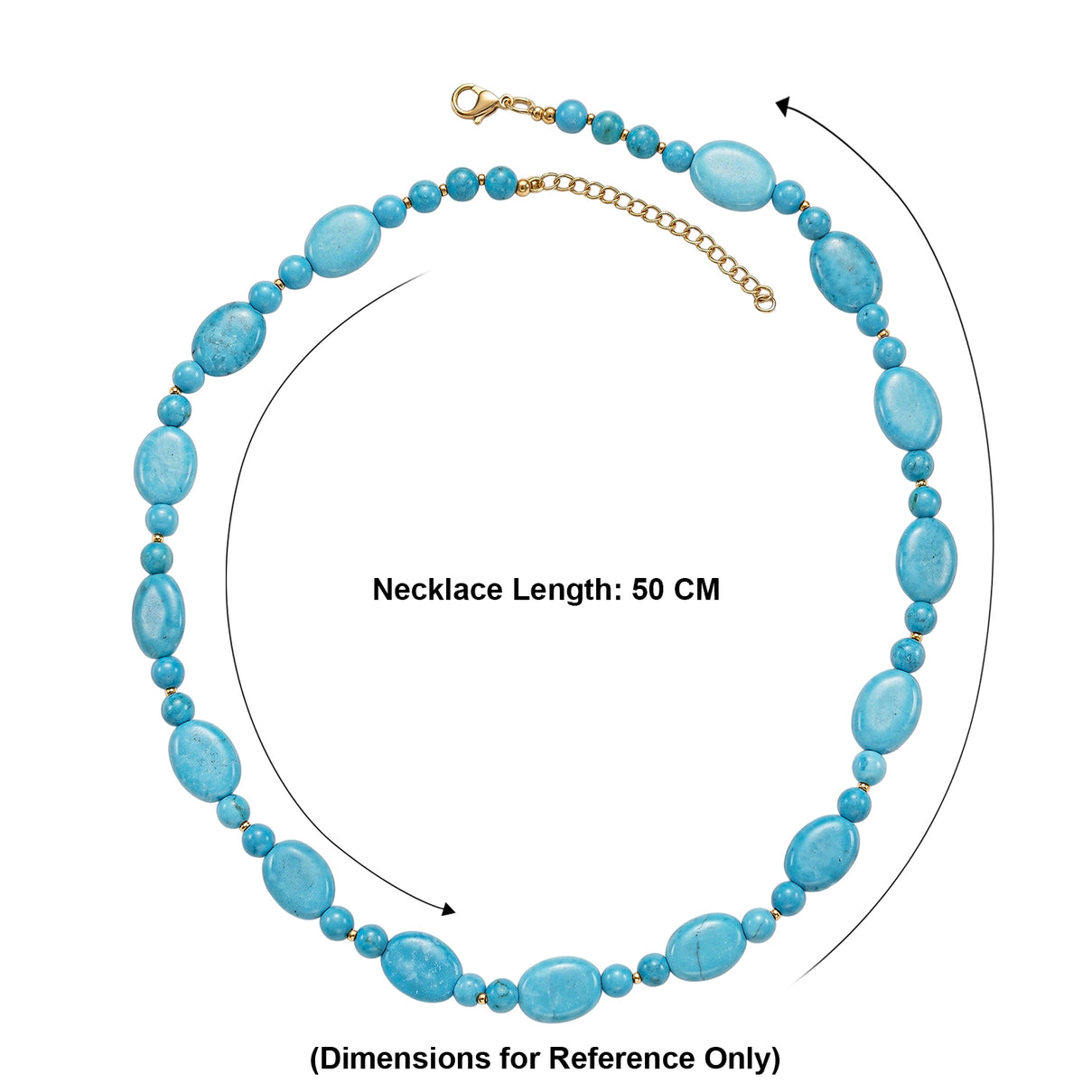 Magnesite Beads Necklace (Size - 20-2 Ext) 288.00 Ct. 8587078 6