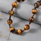 Tigers Eye Beads Necklace (Size - 20+1 Ext) with Sanorita Clasp 340.00 Ct._8587105_2