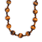 Tigers Eye Beads Necklace (Size - 20+1 Ext) with Sanorita Clasp 340.00 Ct._8587105_3
