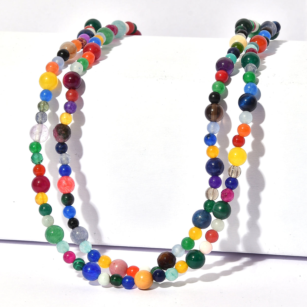 Multi Gemstones Necklace (Size - 50) 230.00 Ct. 8587167 0