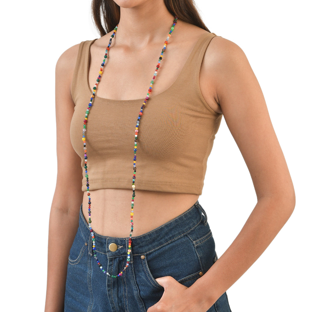 Multi Gemstones Necklace (Size - 50) 230.00 Ct._8587167_2