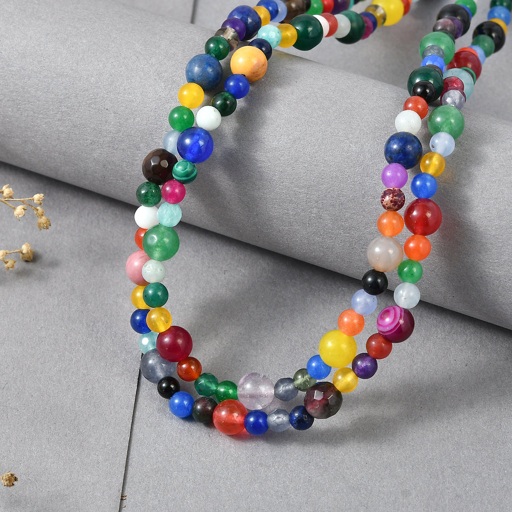 Multi Gemstones Necklace (Size - 50) 230.00 Ct._8587167_3