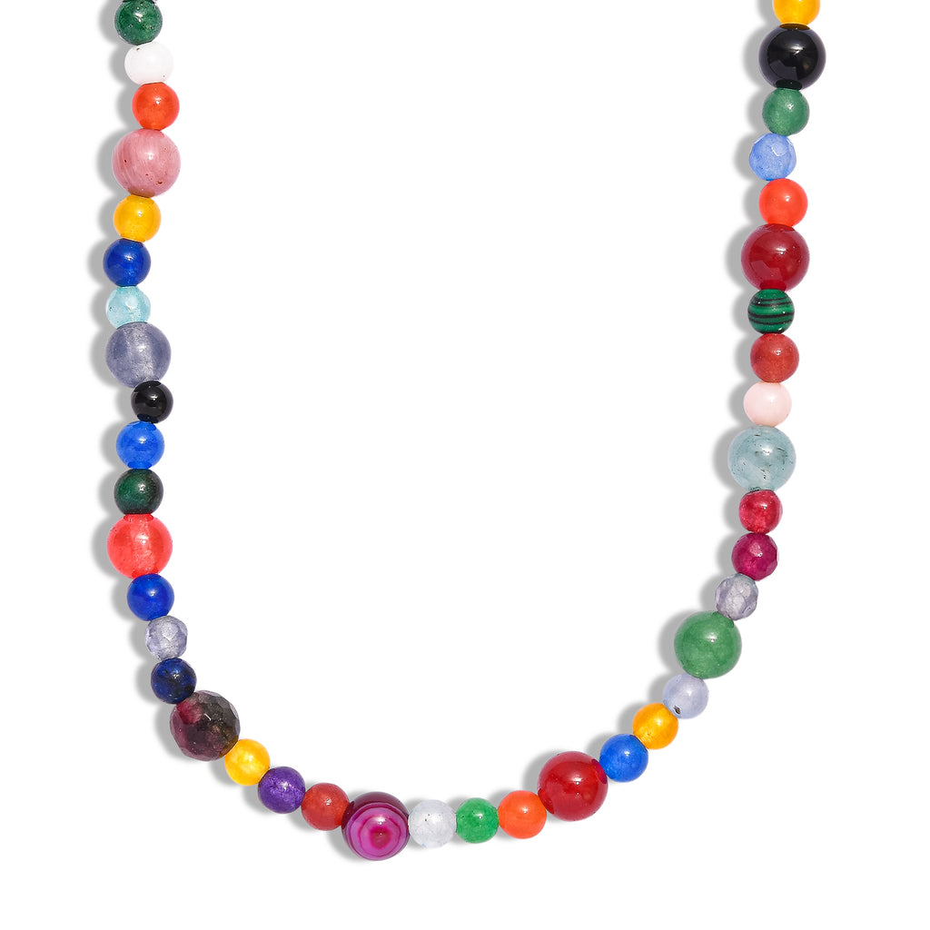 Multi Gemstones Necklace (Size - 50) 230.00 Ct._8587167_4