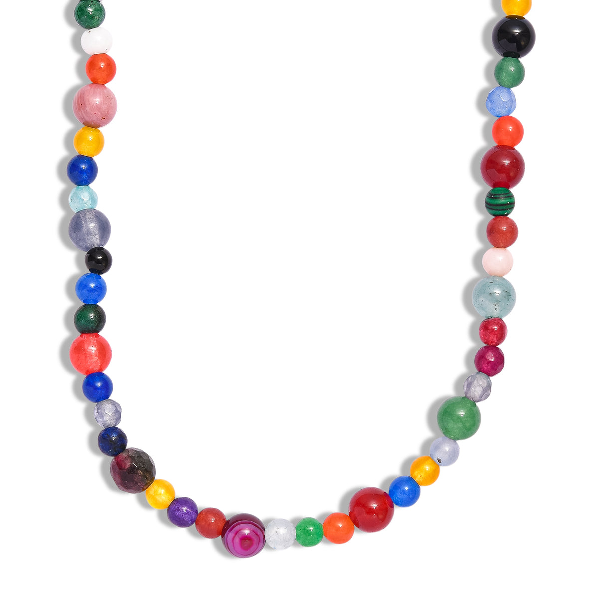 Multi Gemstones Necklace (Size - 50) 230.00 Ct. 8587167 4