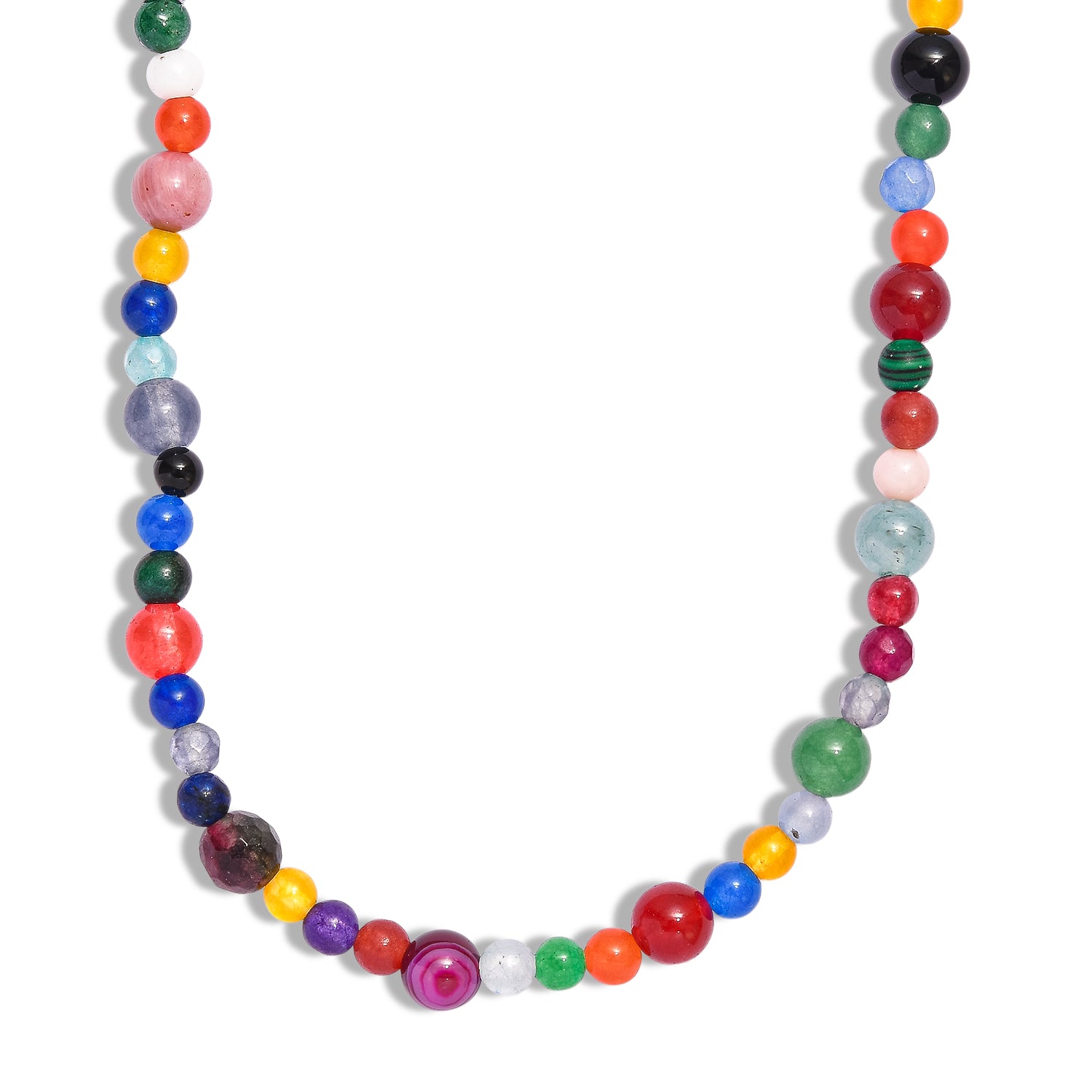 Multi Gemstones Necklace (Size - 50) 230.00 Ct. 8587167 4