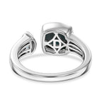 D'Joy - Natural Larimar & Swiss Blue Topaz Ring in Platinum Overlay Sterling Silver 2.20 Ct._8587841_4