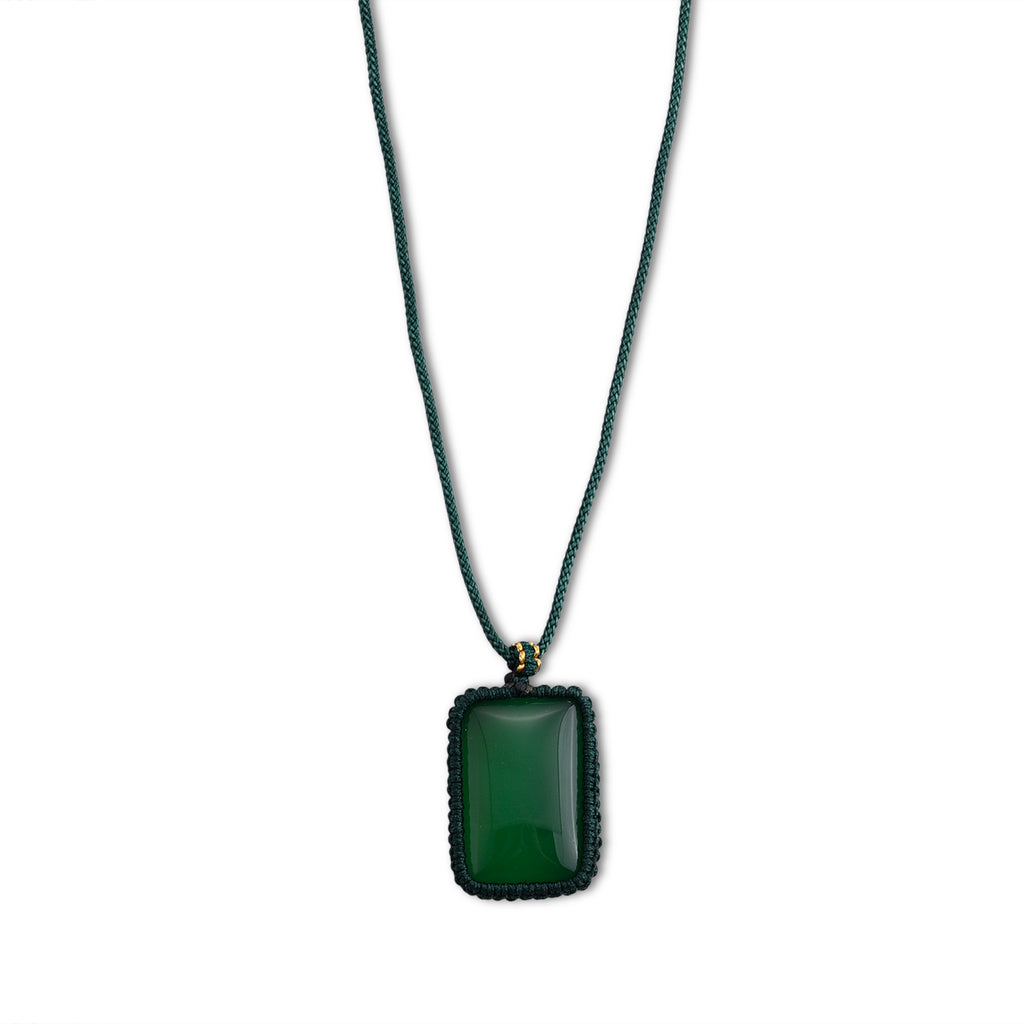Green Onyx Stone Necklace  40.000  Ct._8587913