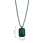 Green Onyx Stone Necklace  40.000  Ct._8587913_5