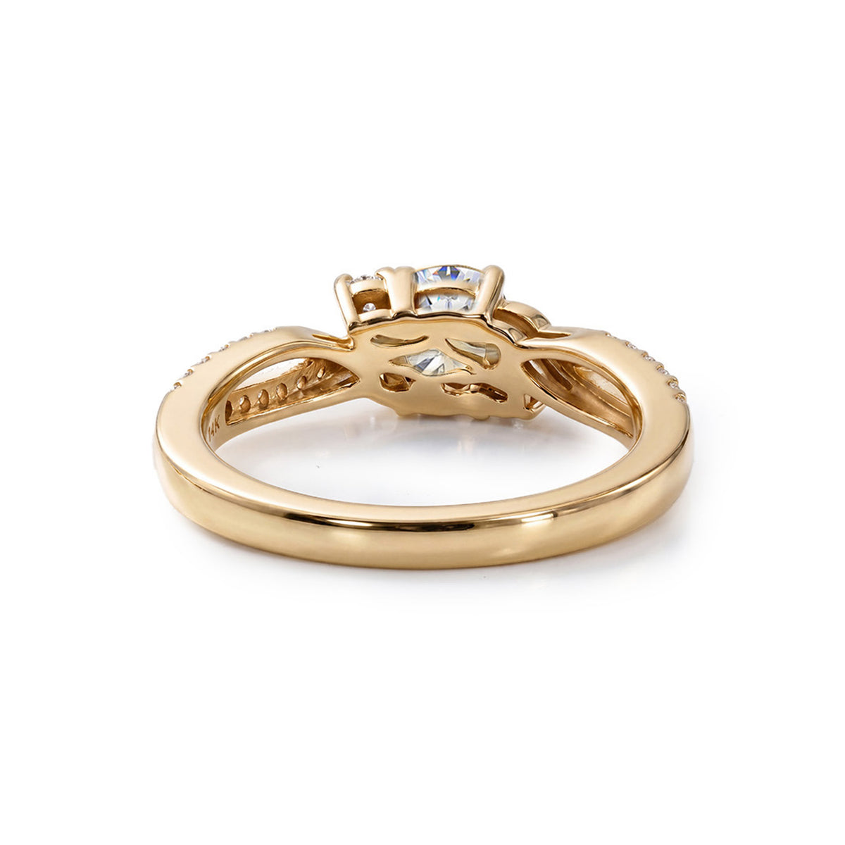 Always You Aquamarine Birthstone Solitaire Promise Ring with Moissanite Accents in 925 Sterling Silver 18K Gold Vermeil Plated 8587984 5