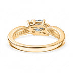 D'Joy - Aquamarine & Moissanite Ring in 18K Vermeil Yellow Gold Plated Sterling Silver_8587988_4