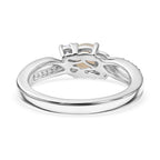 D'Joy - Ethiopian Opal & Moissanite Ring in Rhodium Overlay Sterling Silver_8588108_4