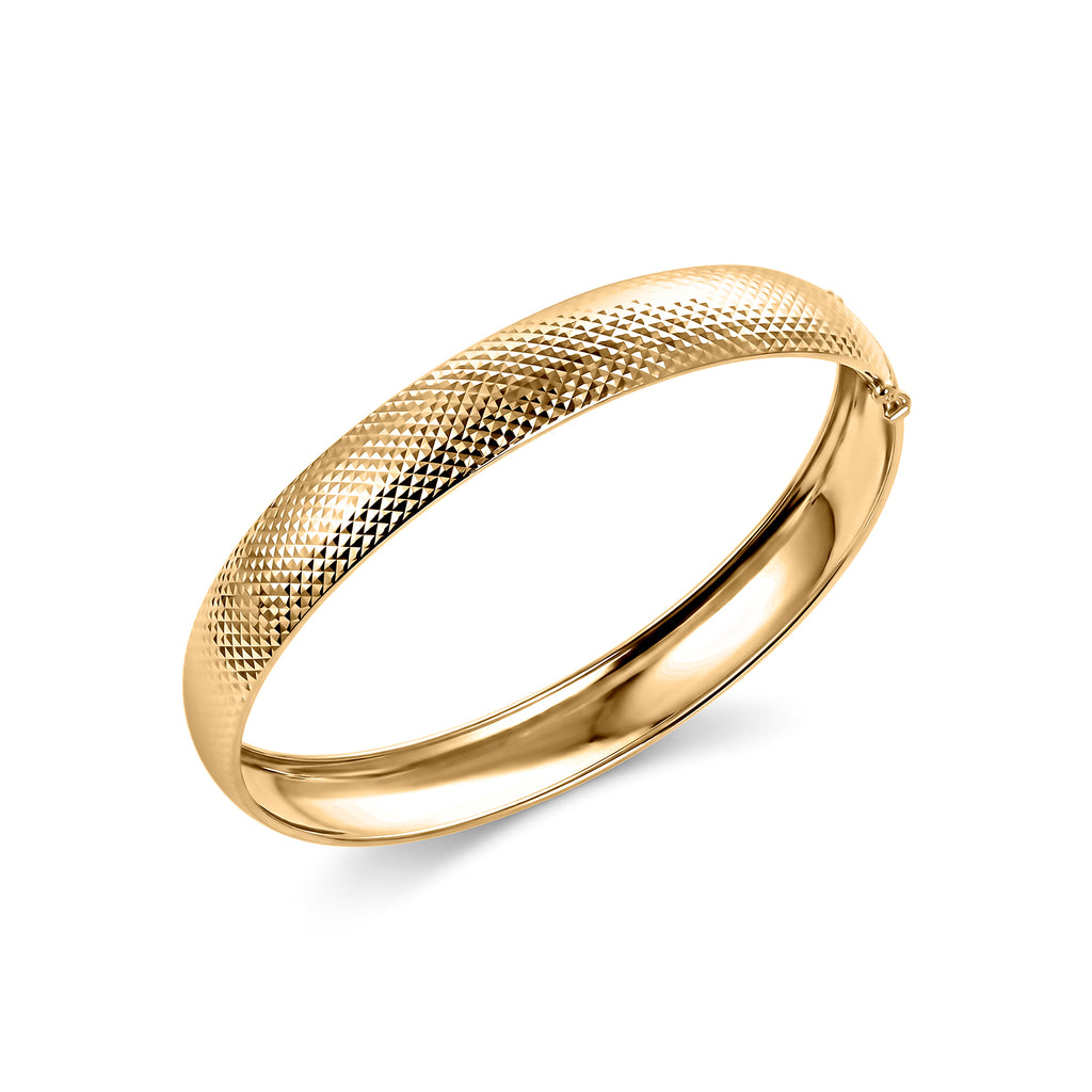 Luxoro - 9K Yellow Gold Bangle (Size - 7.5), Gold Wt. 5.66 Gms_8588271_3